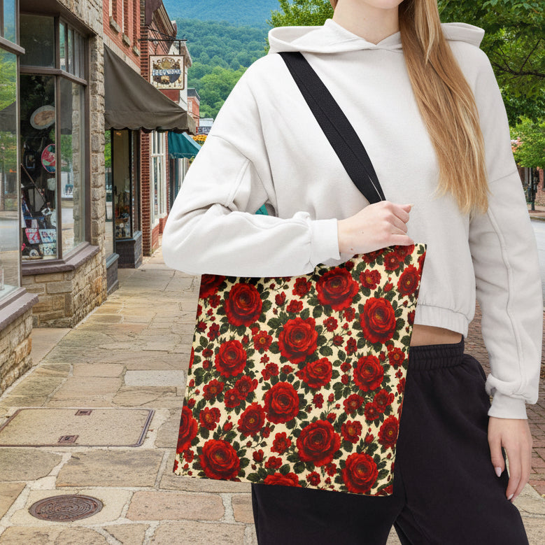 Riverfront Roses Tote Bag