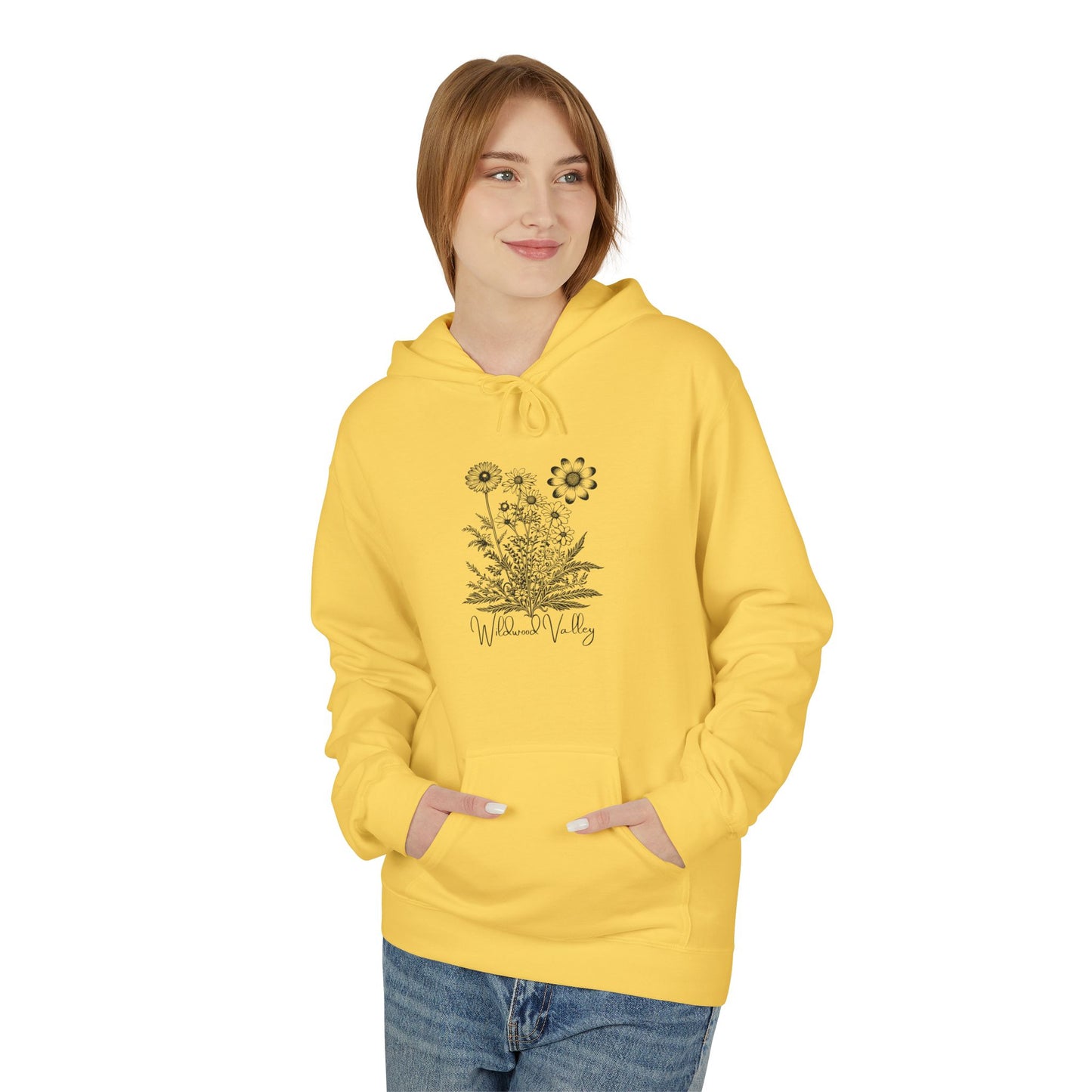 Wildwood Valley Floral Sketch Hoodie