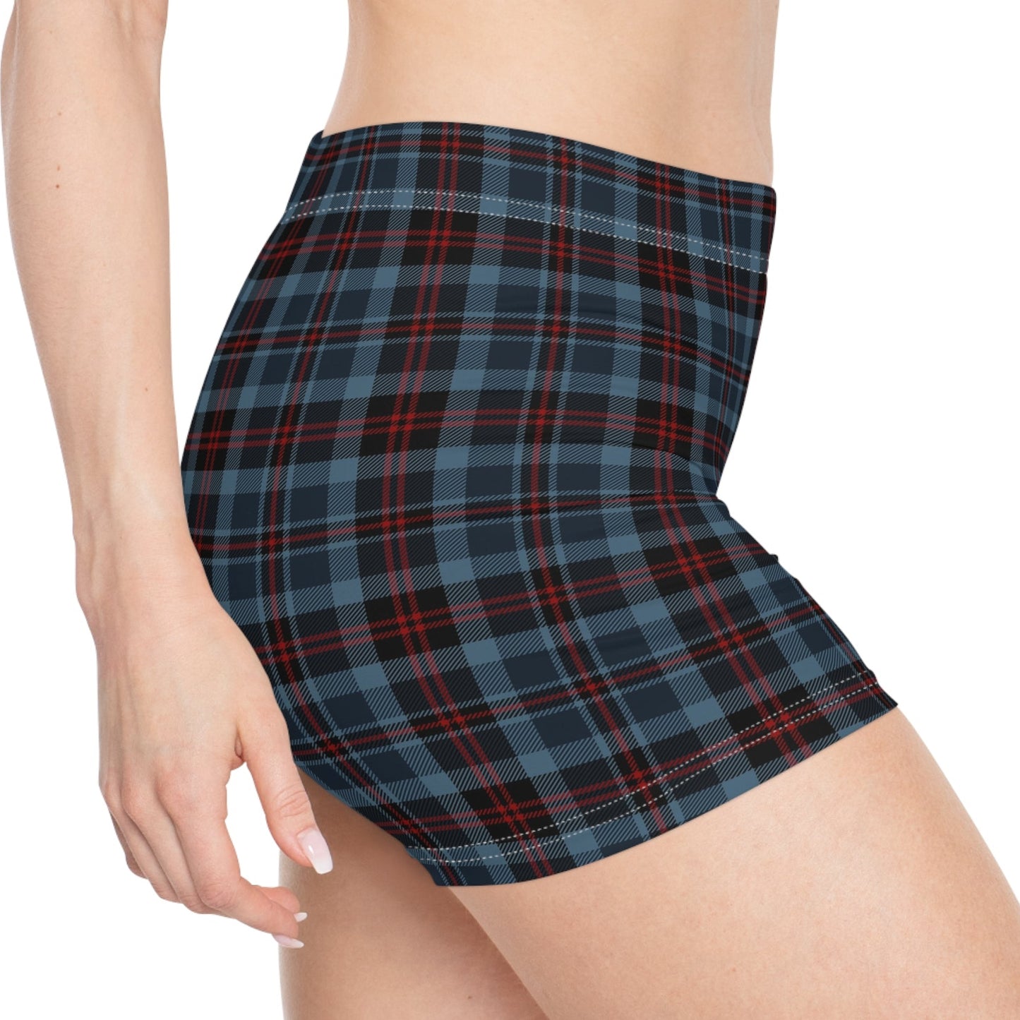 Highland Hearth Blue Plaid Women's Shorts