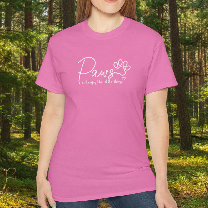 Paws And Enjoy The Little Things T‑Shirt