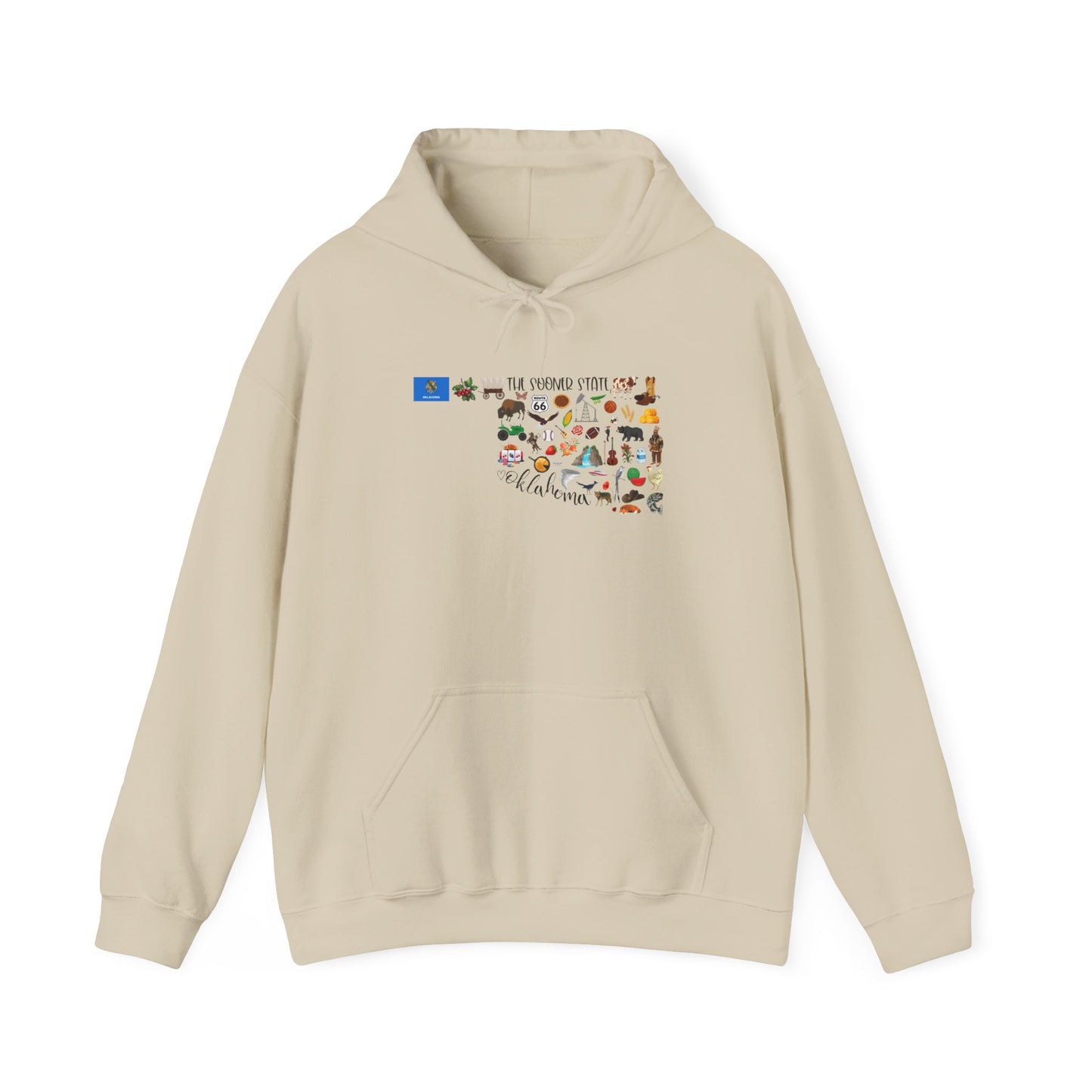 Oklahoma Adventure Map Hoodie