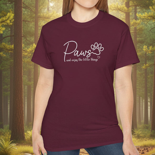 Paws And Enjoy The Little Things T‑Shirt
