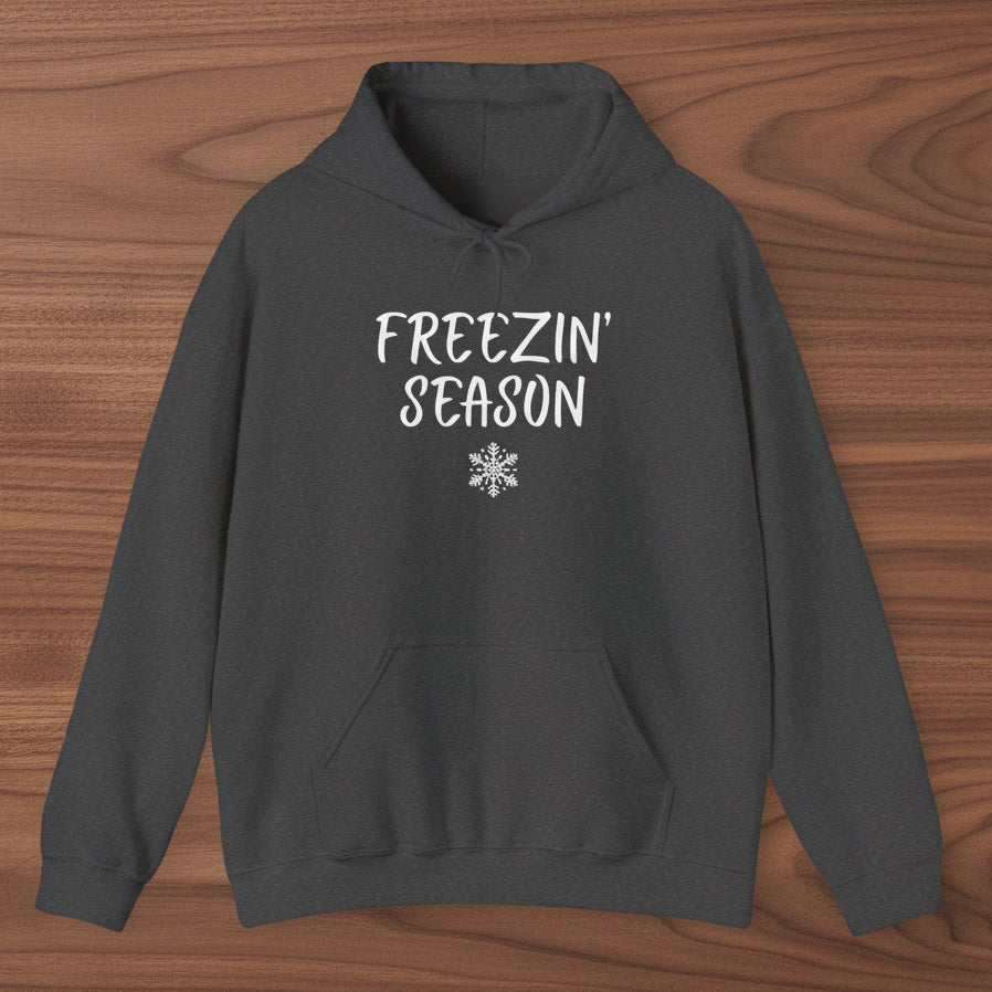 Freezin Season Adult Hoodie | Cozy Winter Apparel – Green Country