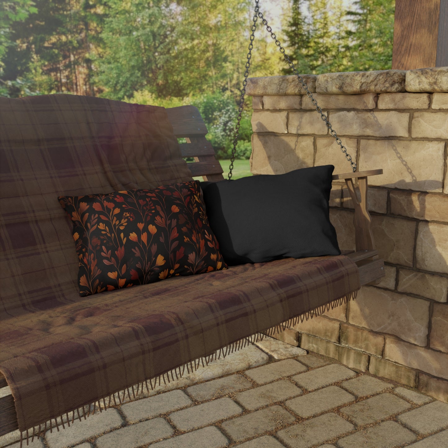 Autumn Floral Outdoor Pillow