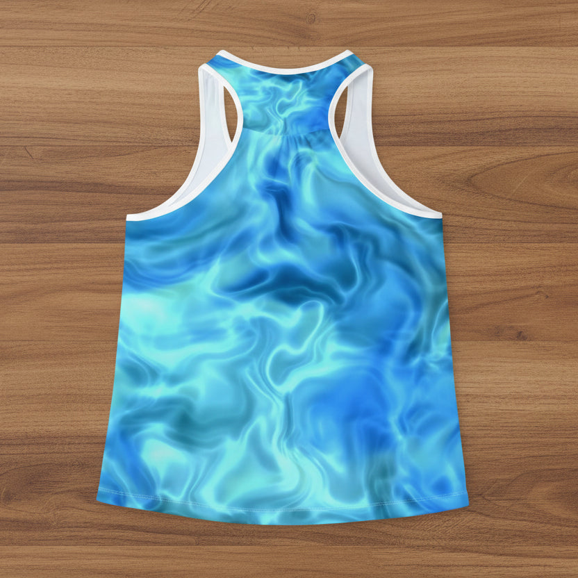 Swirling Water Tank Top | Women’s Activewear Sets