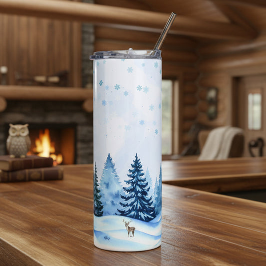 Winter Forest 20oz Stainless Steel Tumbler