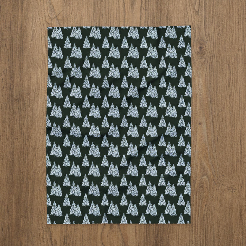 Winter Pines Arctic Fleece Blanket