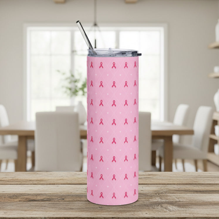 Pink Breast Cancer Awareness 20oz Stainless Tumbler