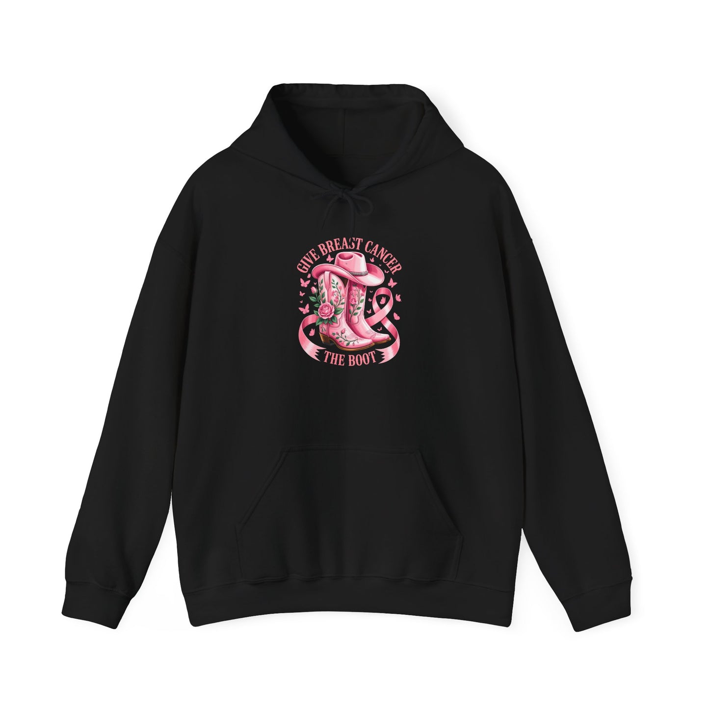 Give Cancer the Boot Adult Hoodie