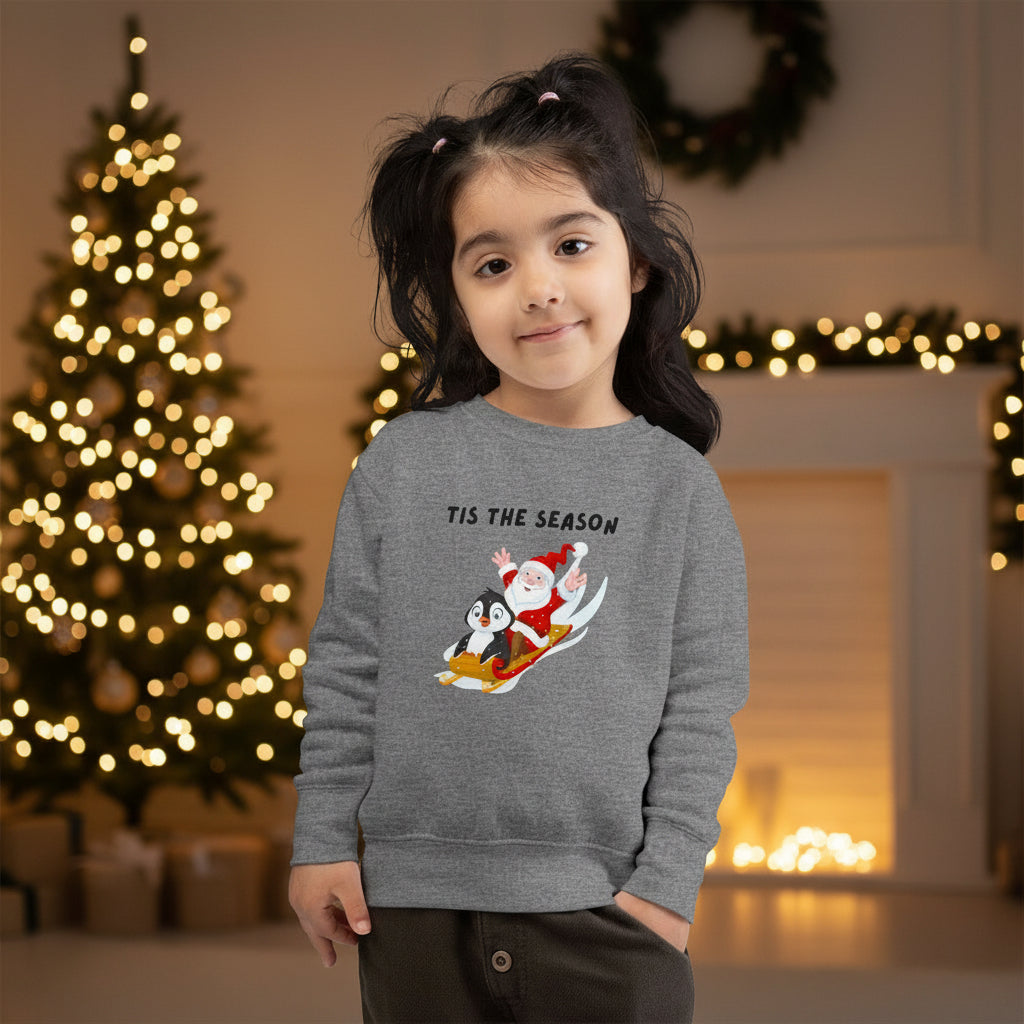 'Tis the Season' Santa & Penguin Sweatshirt
