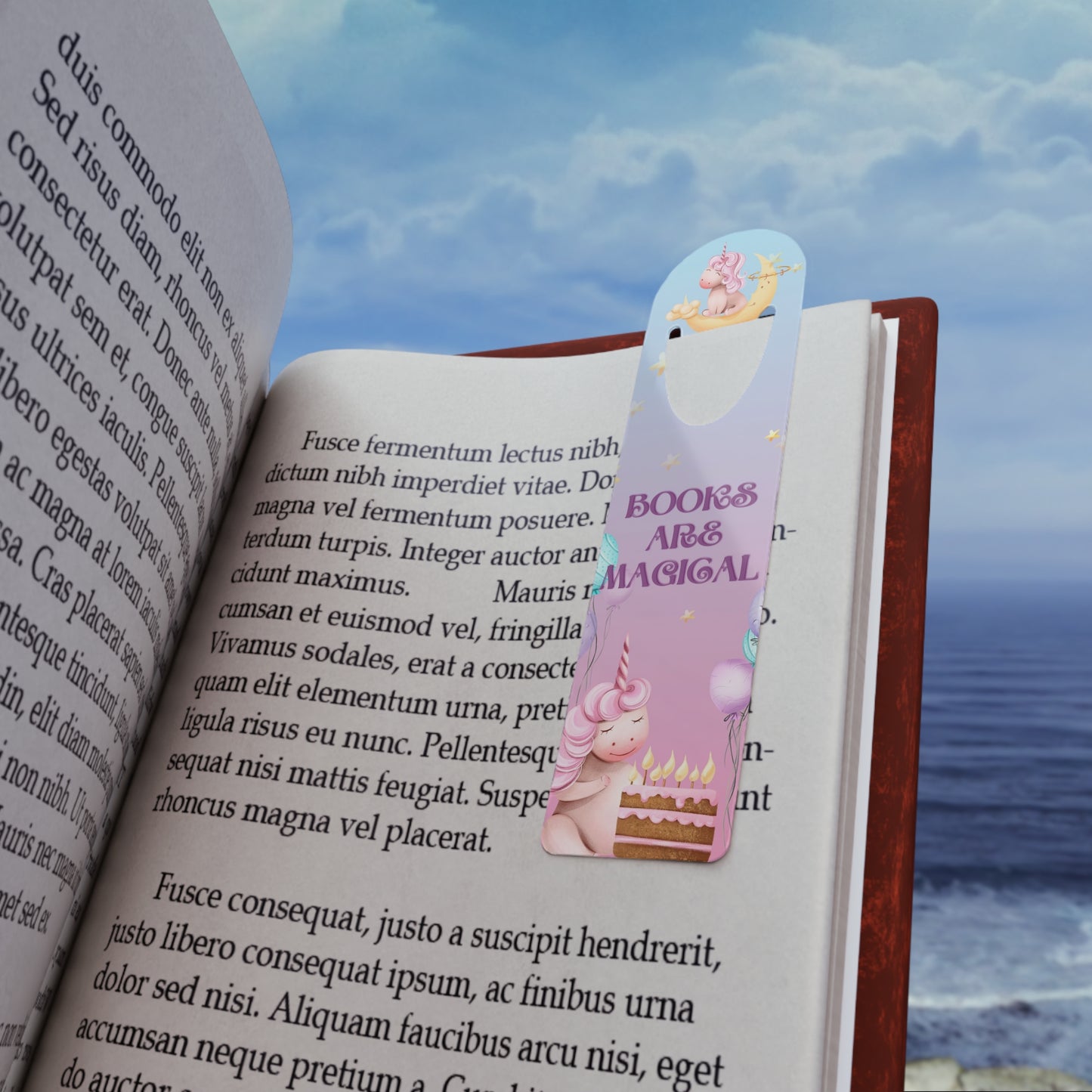 Kids "Books Are Magical" Unicorn Bookmark