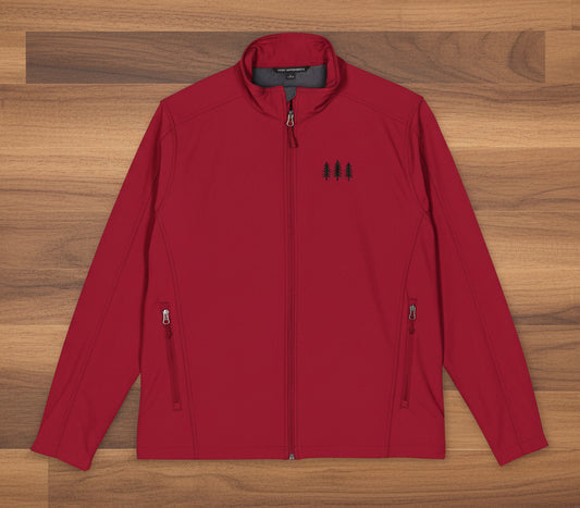 Men's Pine Embroidered Soft Shell Jacket