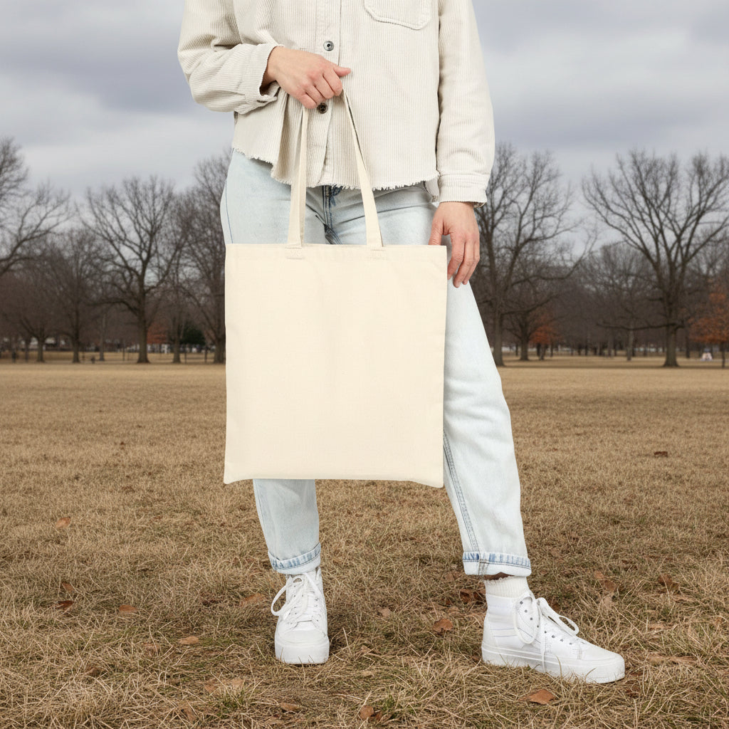 “All I Want for Christmas is More Books” Festive Canvas Tote