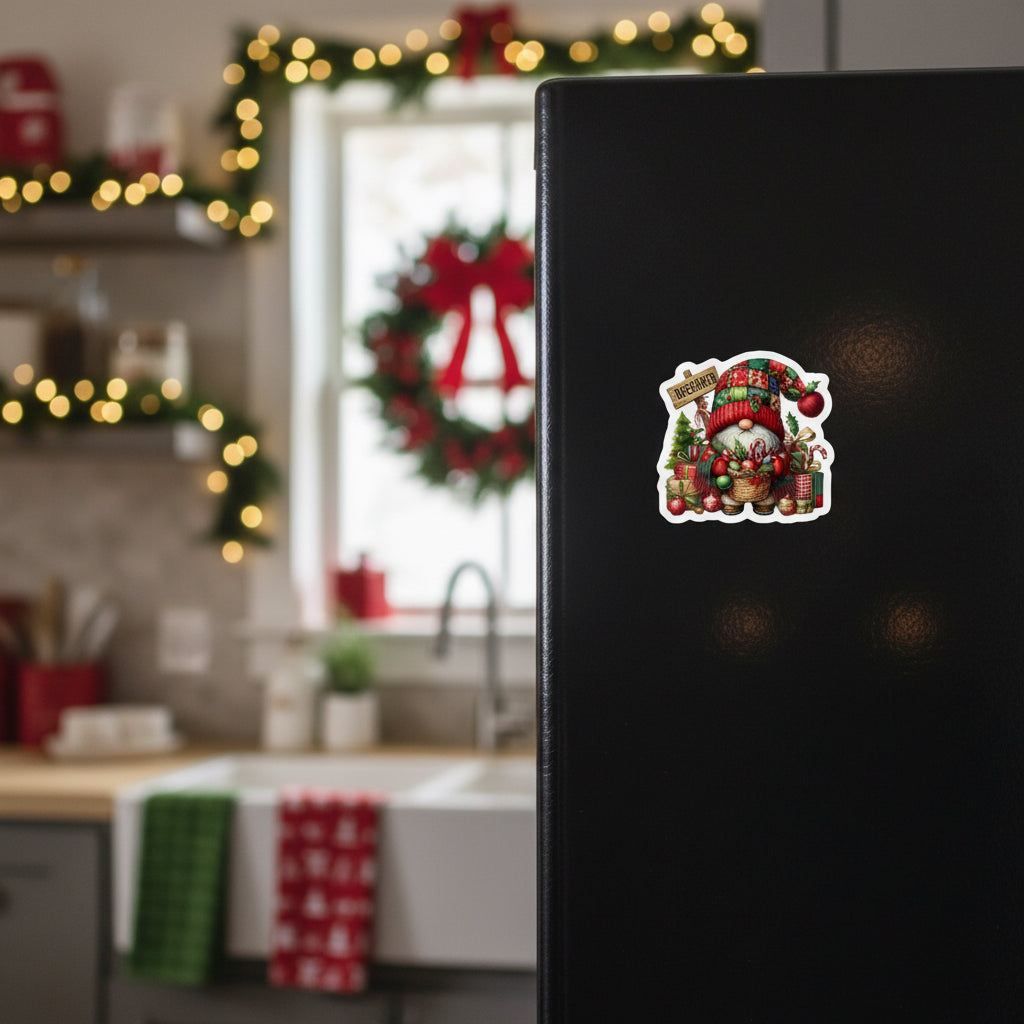 Ðecember Gnome Fridge Magnet
