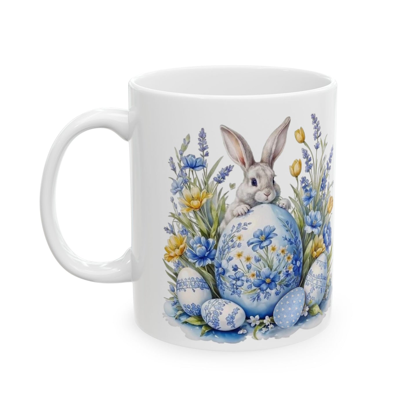 Easter Floral Bunny 11oz Mug