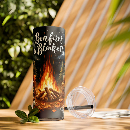 Bonfires and Blankets Skinny 20oz Tumbler