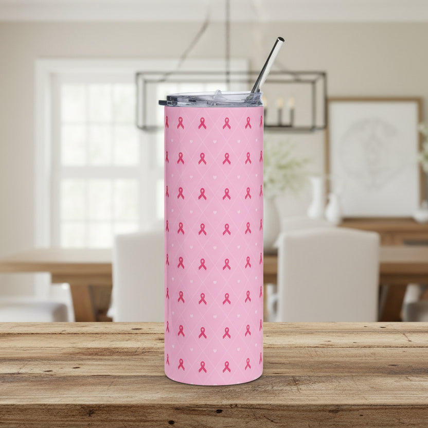 Pink Breast Cancer Awareness 20oz Stainless Tumbler