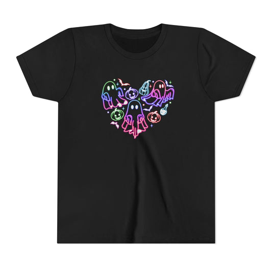 Neon Ghost Heart Youth T-Shirt