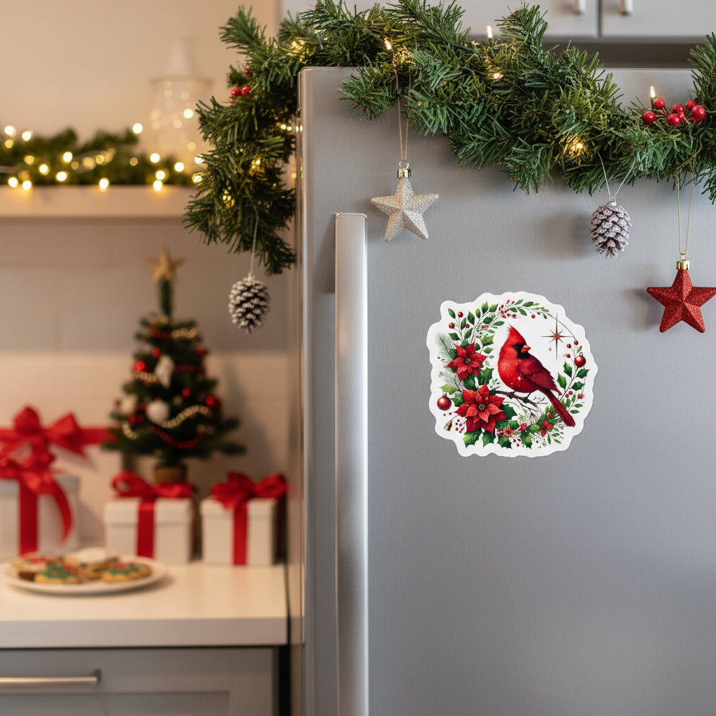 Cardinal Wreath Magnet