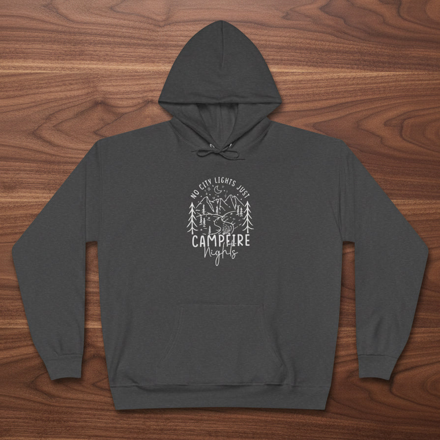 No City Lights Just Campfire Nights Hoodie