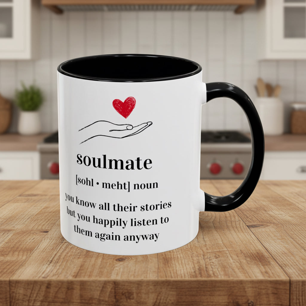 Soulmate Definition Accent Coffee Mug
