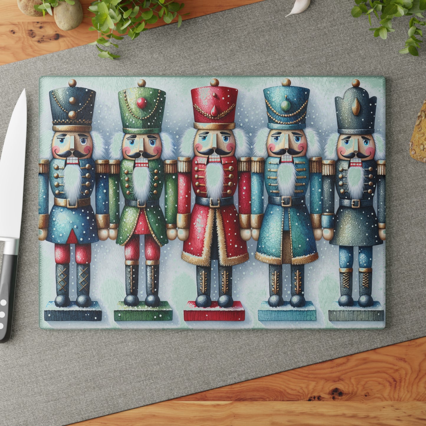 Nutcracker Glass Cutting Board