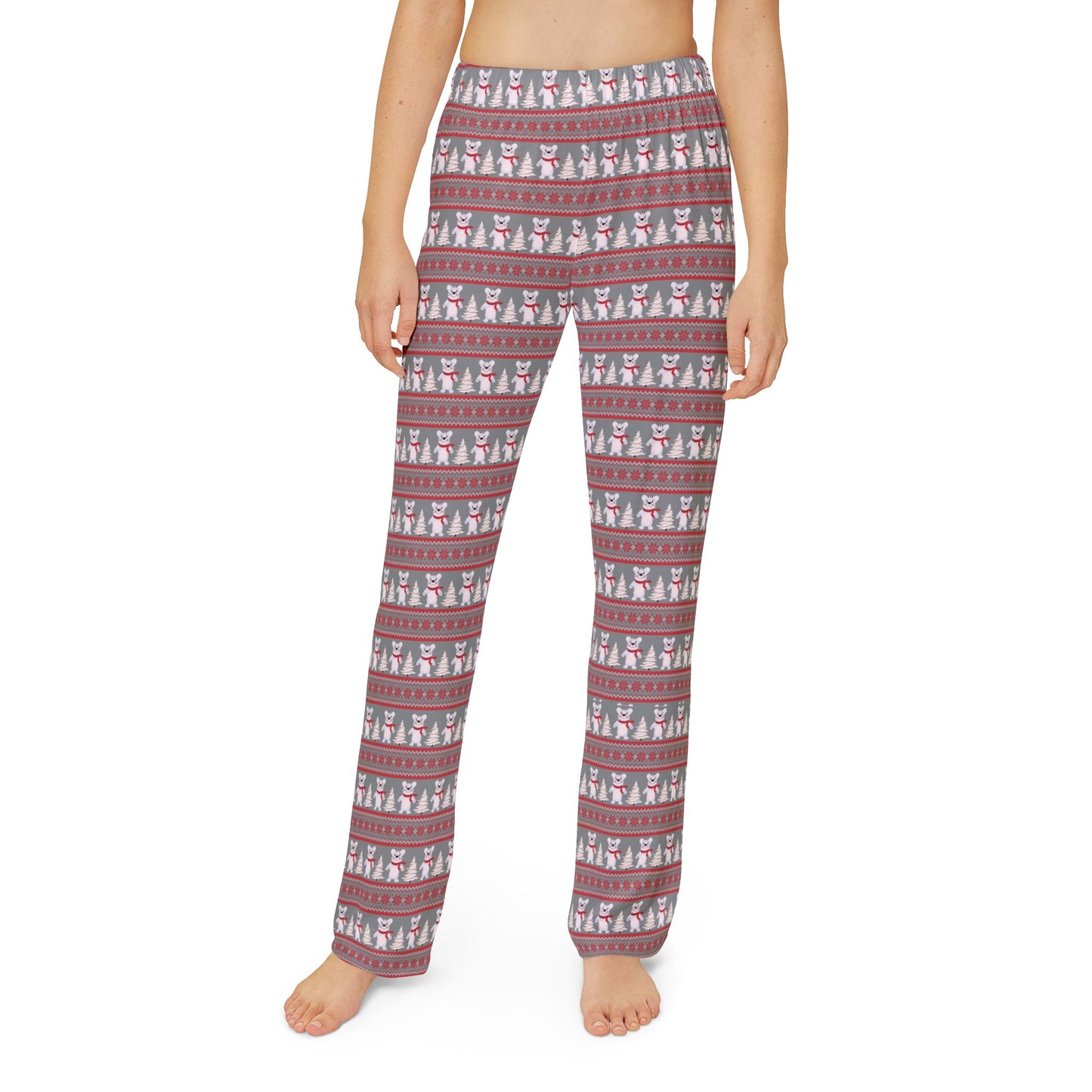 Kids Christmas Fair Isle Tiger Pajama Bottoms
