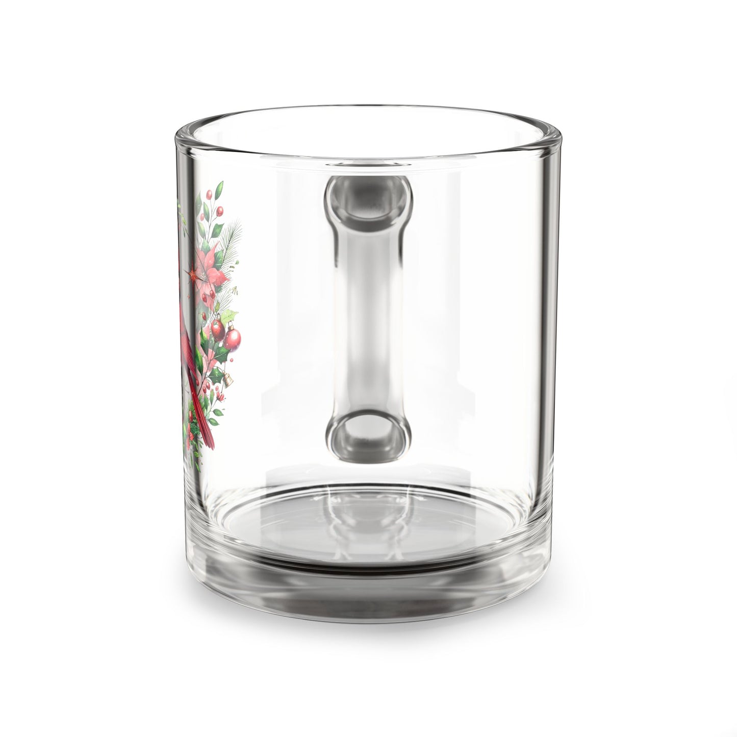 Christmas Cardinal Holiday Glass Mug