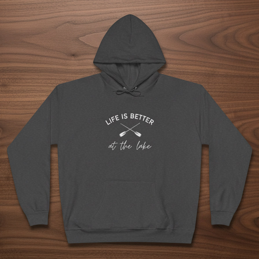 Life Is Better at the Lake Hoodie with paddles