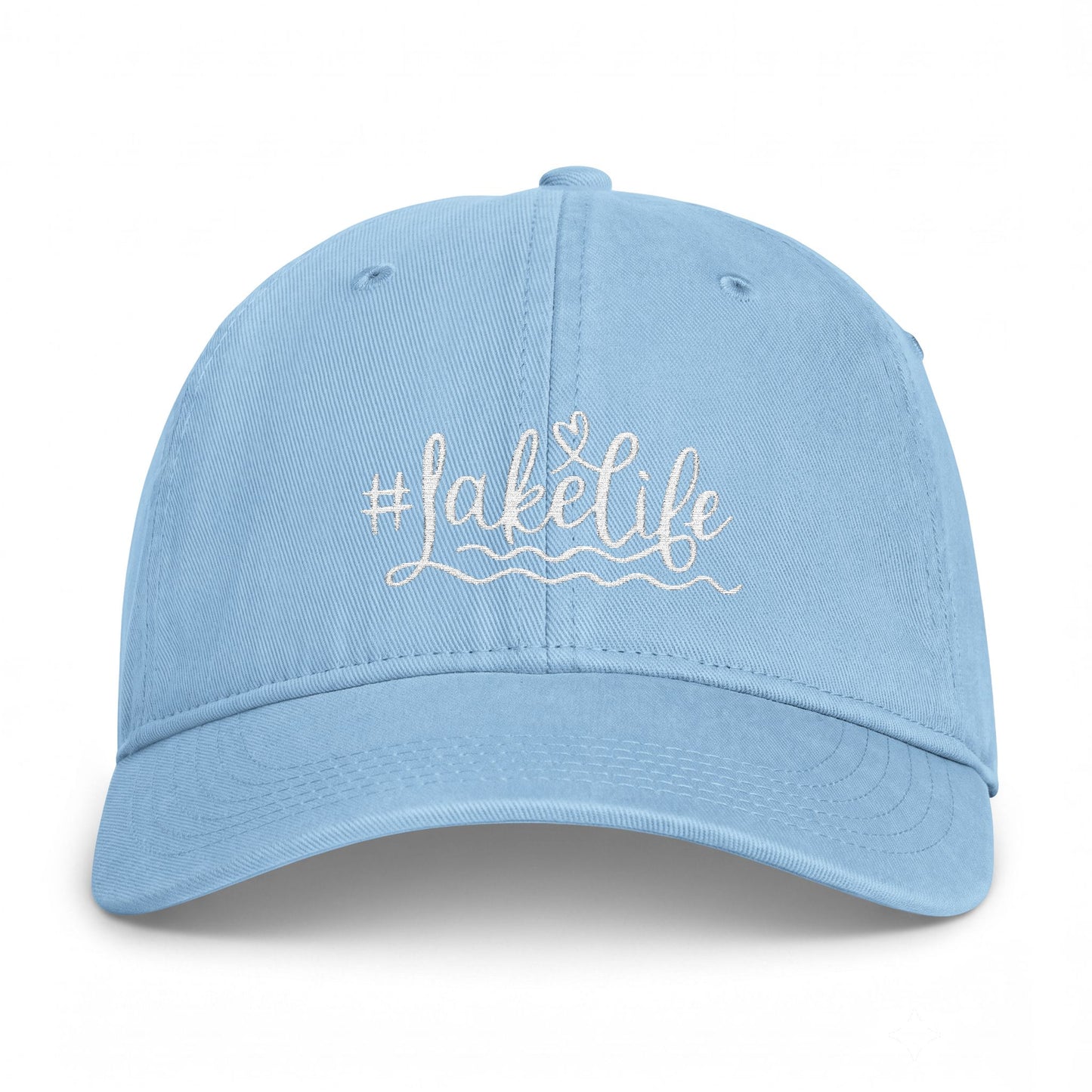 Lake Life Washed Cap | #LakeLife Embroidered Coastal Hat