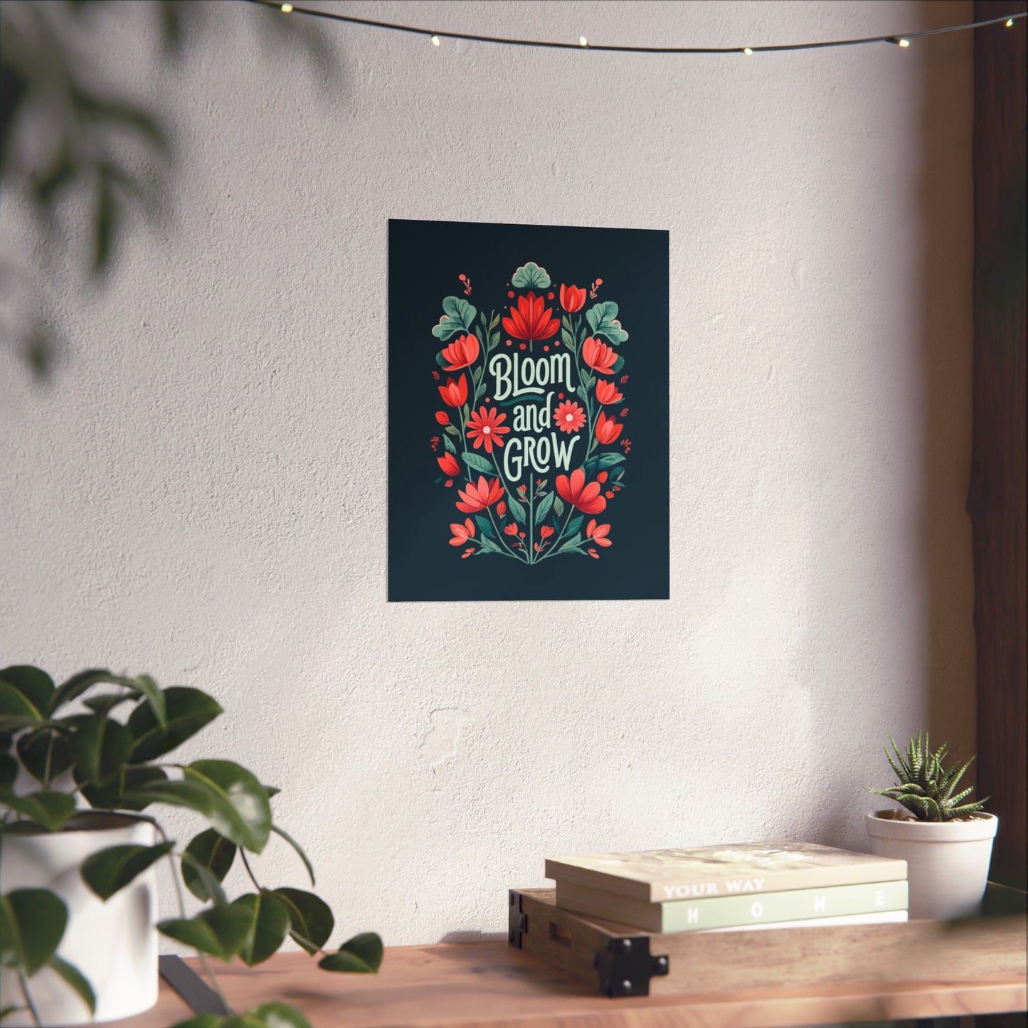 Bloom and Grow Floral Poster