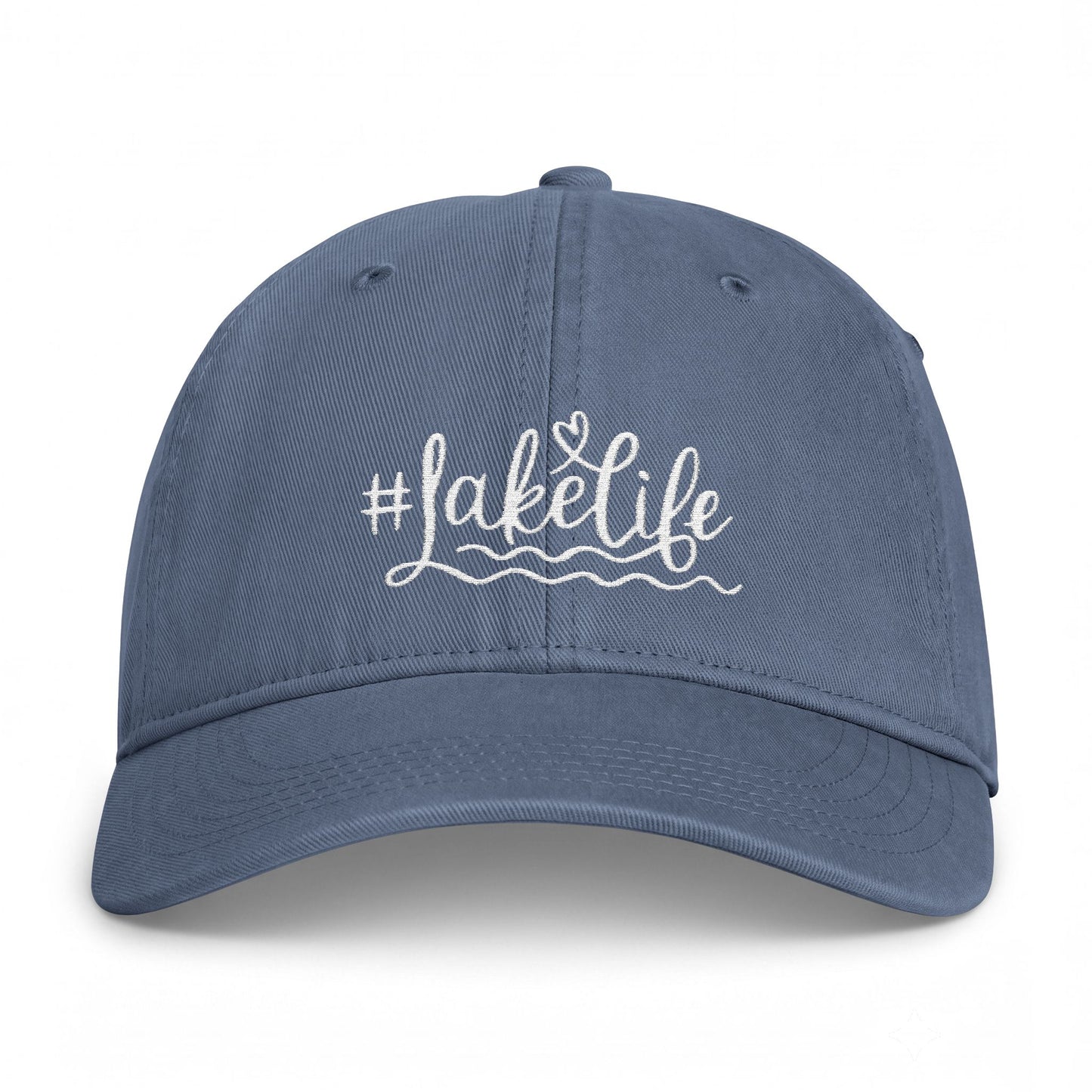 Lake Life Washed Cap | #LakeLife Embroidered Coastal Hat