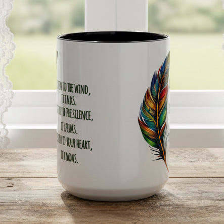 Listen to the Wind 15oz Accent Mug