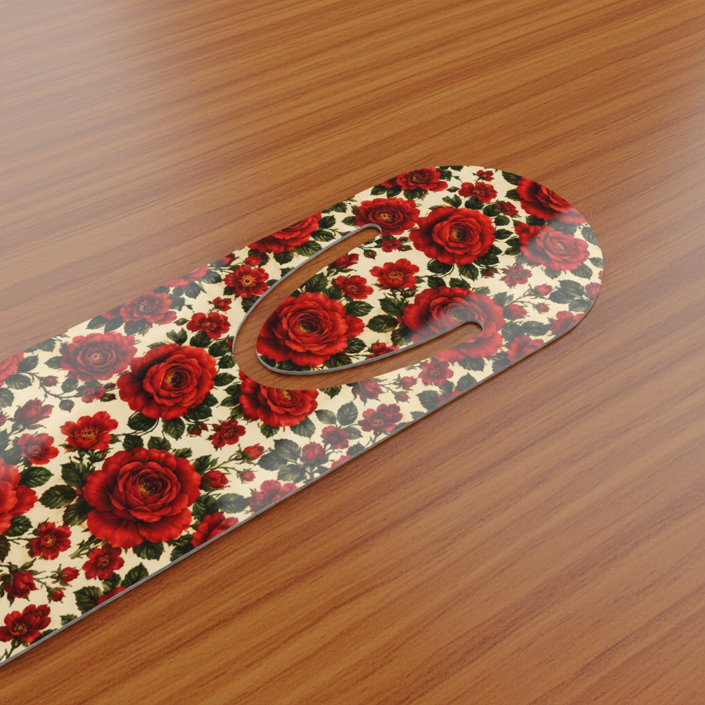Riverfront Roses Metal Bookmark