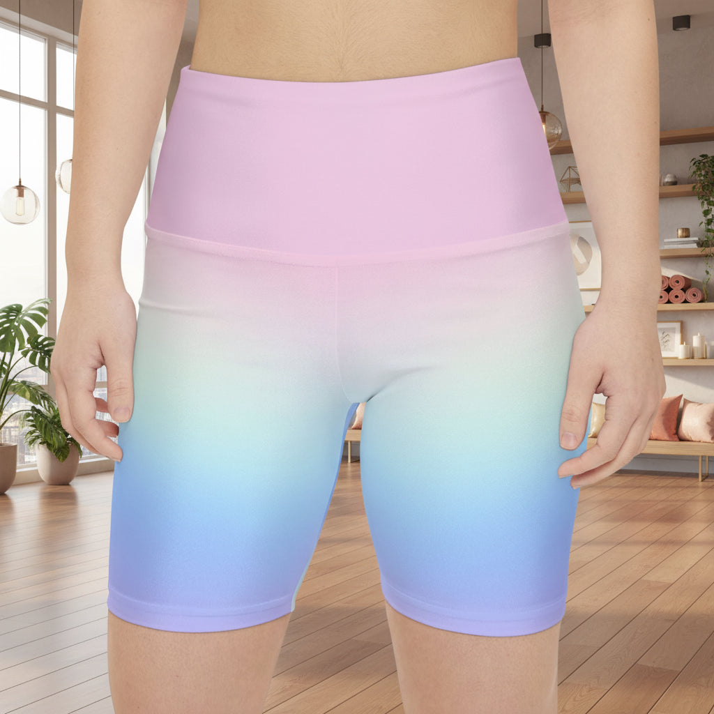 Cotton Candy Ombre’ Workout Shorts