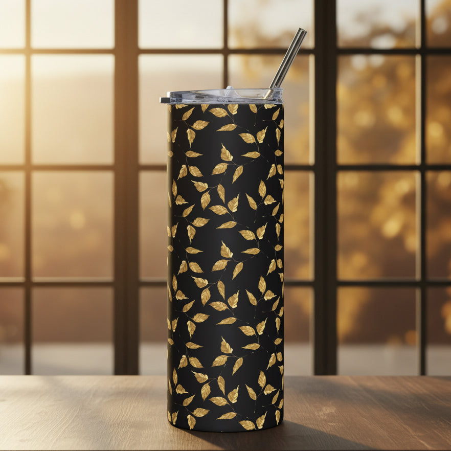 Golden Leaves 20oz Stainless Steel Insulated Travel Mug