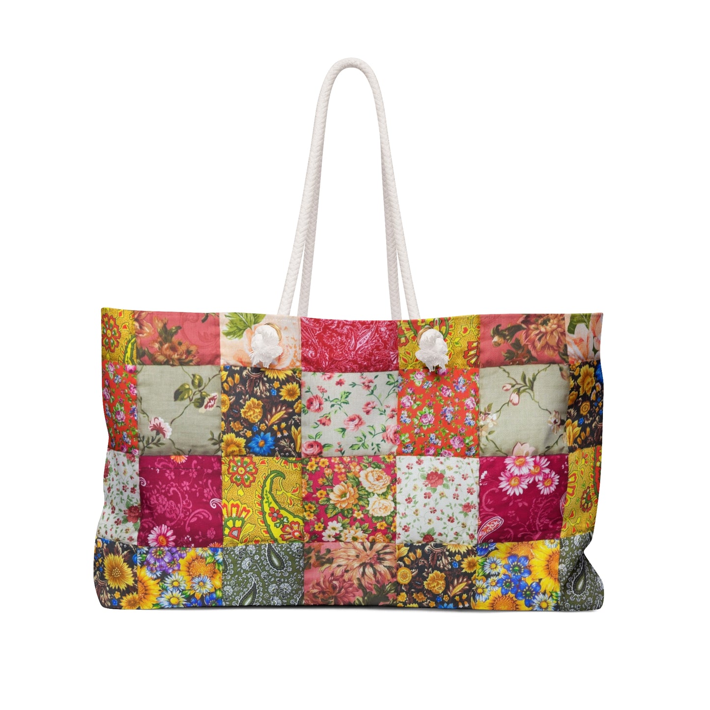 Floral Patchwork Weekender Bag