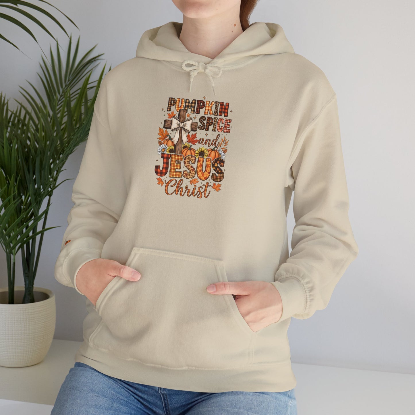 Pumpkin Spice and Jesus Christ Fall Hoodie