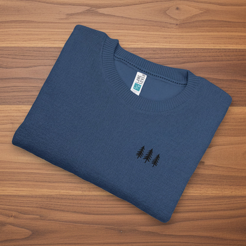 Pine Embroidered Crewneck Sweatshirt