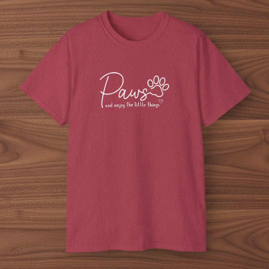 Paws And Enjoy The Little Things T‑Shirt