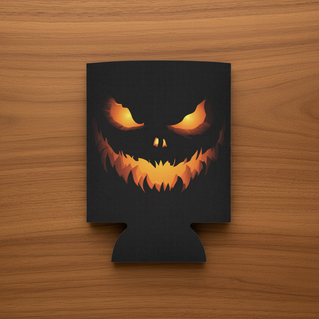 Spooky Jack-O'-Lantern Can Sleeve