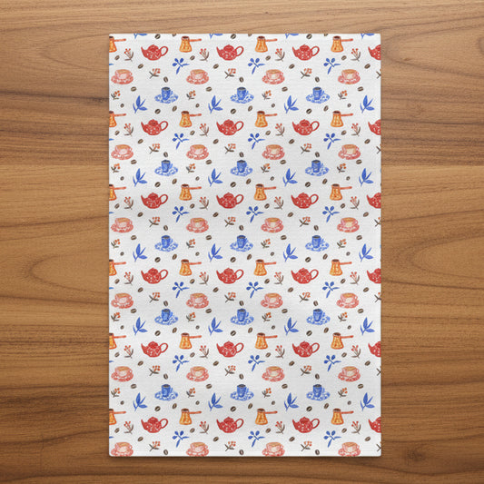 Tea Time Microfiber Kitchen Towel