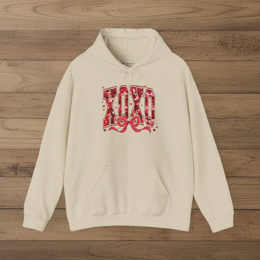 XOXO Valentine Bow Hoodie
