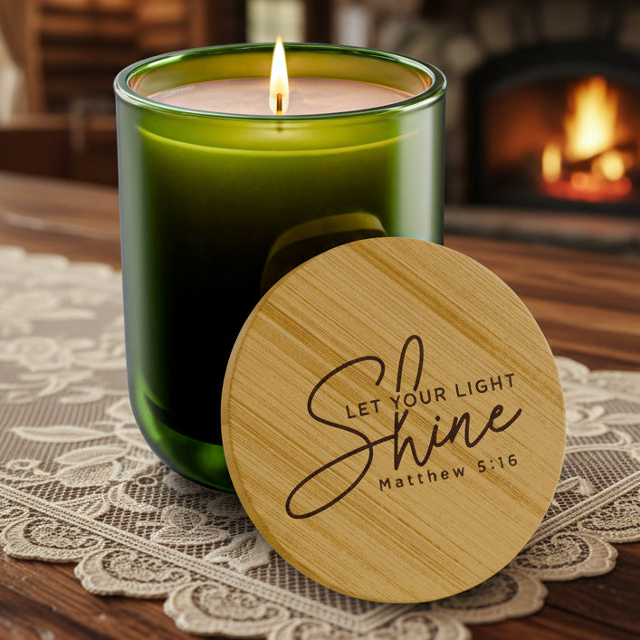 Let Your Light Shine 14oz Engraved Soy Candle | Scented Gift Candle