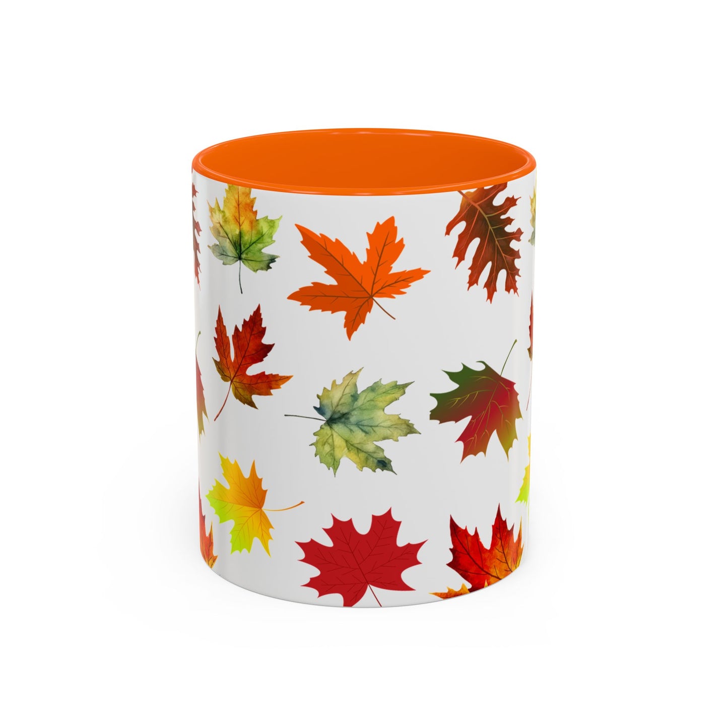Falling Autumn Leaves Accent Mug | 11oz or 15oz