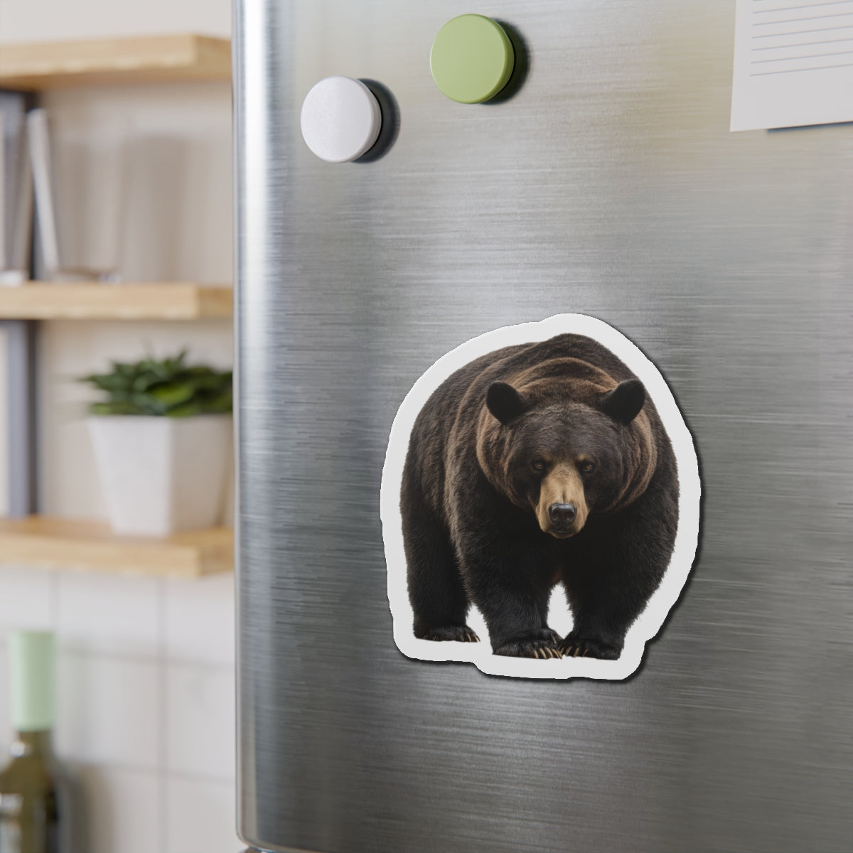 Black Bear Fridge Magnet