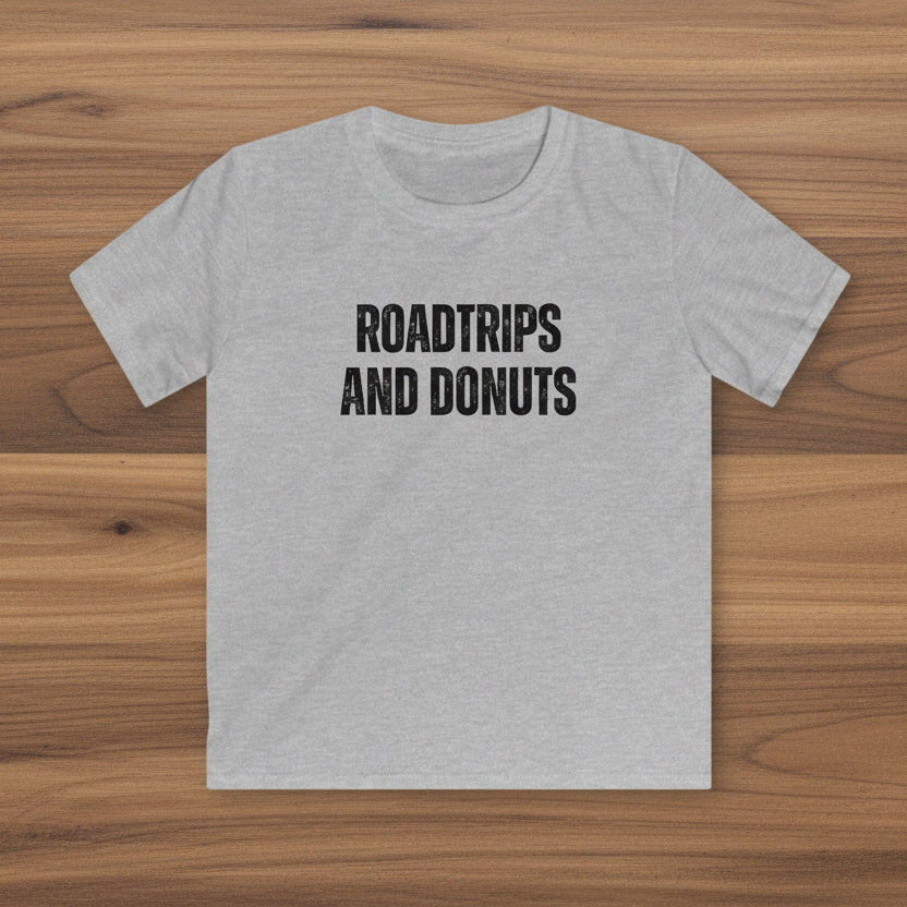 Roadtrips and Donuts Kids Softstyle T-Shirt