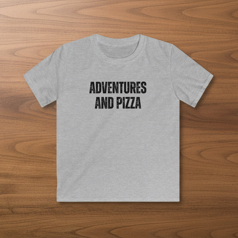Adventures and Pizza Kids Softstyle T-Shirt
