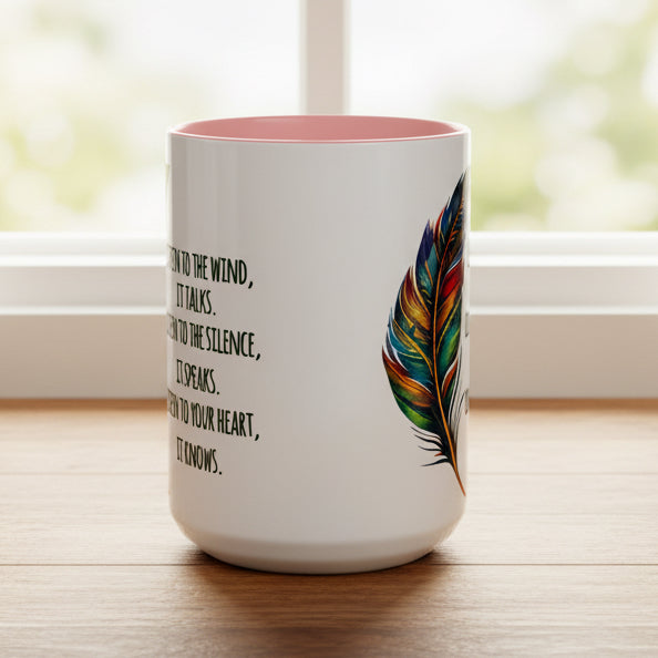 Listen to the Wind 15oz Accent Mug