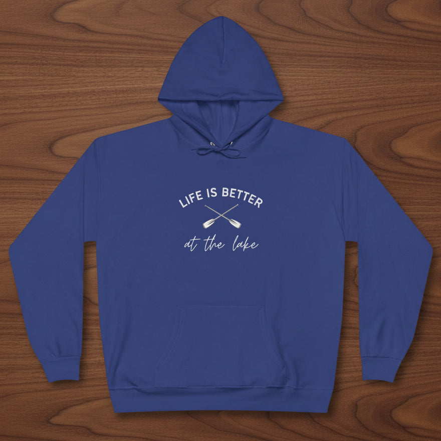 Life Is Better at the Lake Hoodie with paddles